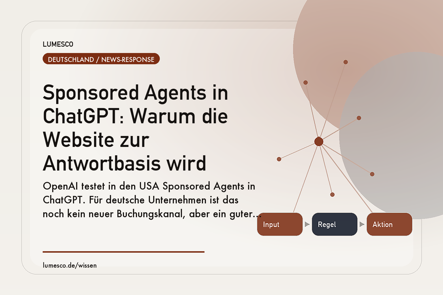 Visual zum Artikel: Sponsored Agents in ChatGPT: Warum die Website zur Antwortbasis wird