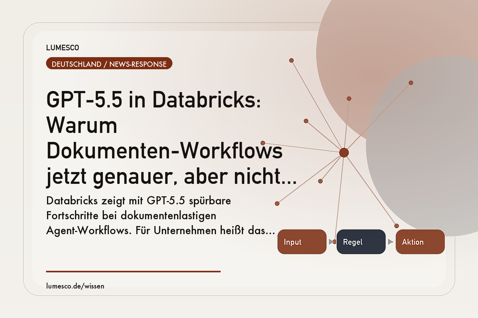 Visual zum Artikel: GPT-5.5 in Databricks: Warum Dokumenten-Workflows jetzt genauer, aber nicht automatisch sauber werden
