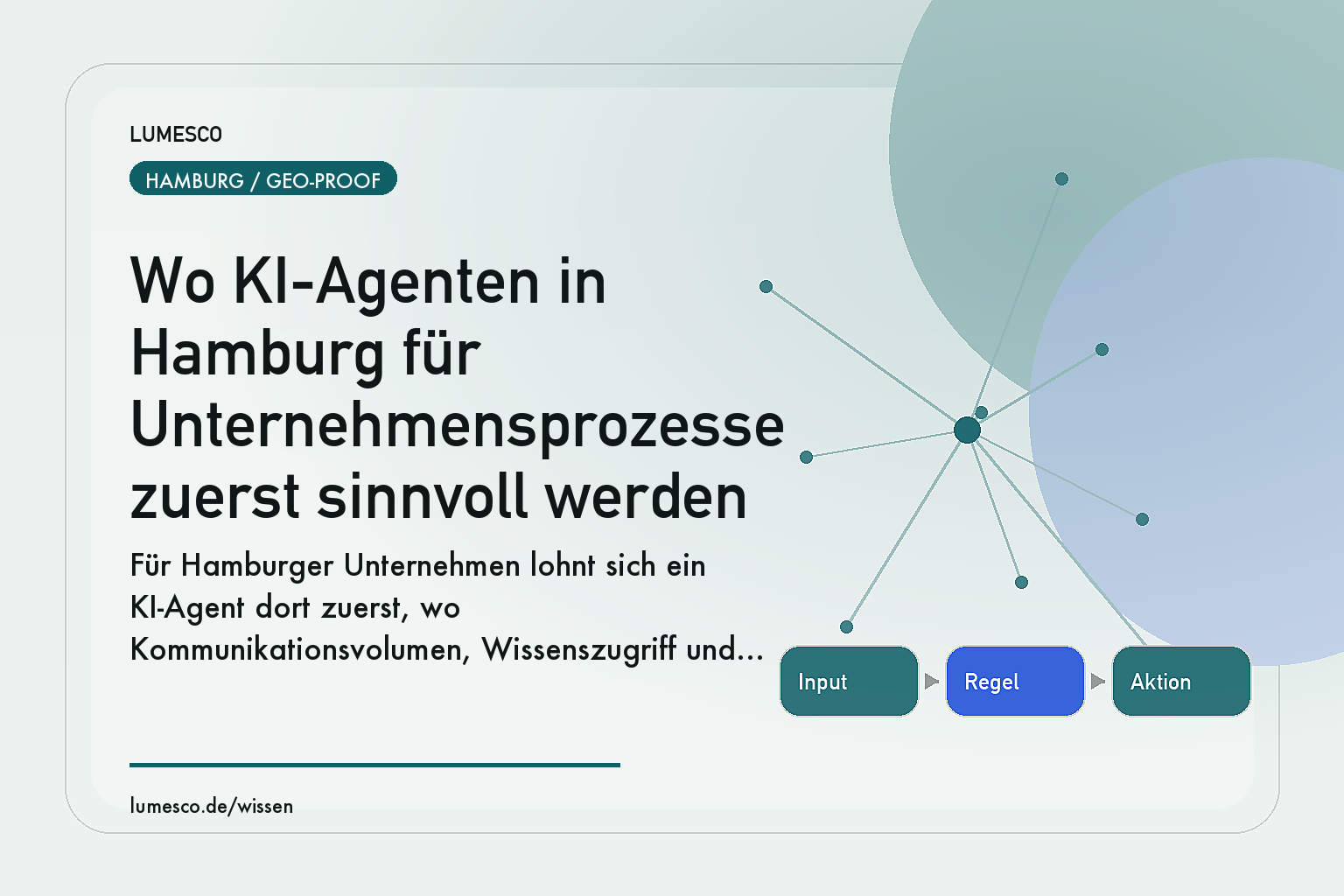 Visual zum Artikel: Wo KI-Agenten in Hamburg für Unternehmensprozesse zuerst sinnvoll werden