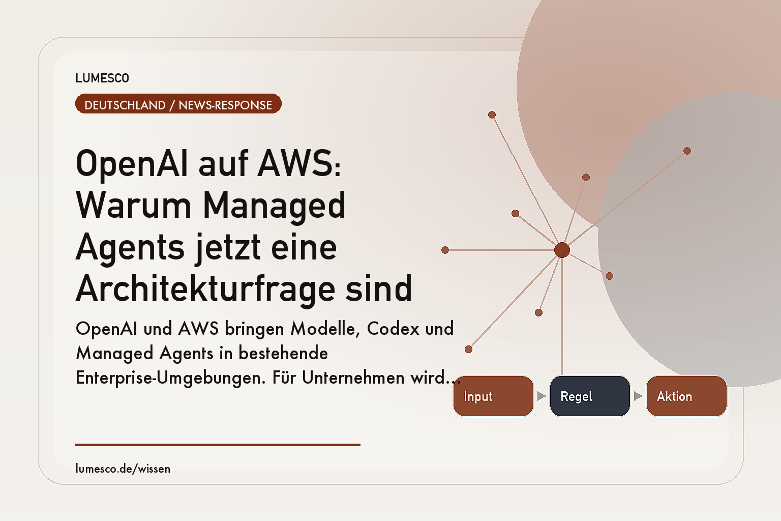 Visual zum Artikel: OpenAI auf AWS: Warum Managed Agents jetzt eine Architekturfrage sind